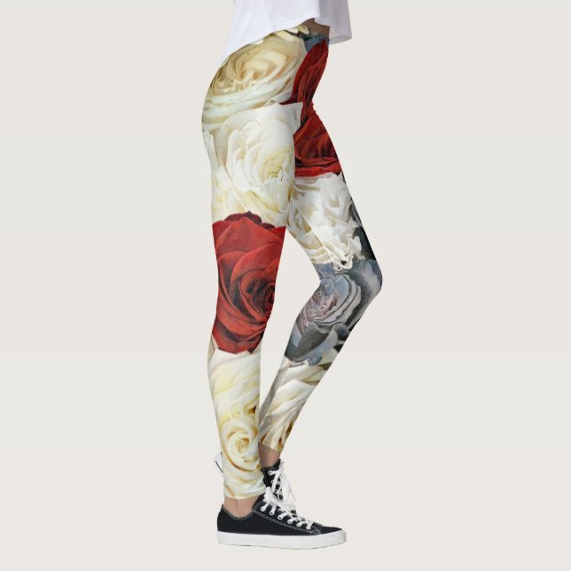 Bukett med rosor Art Leggings (Höger)