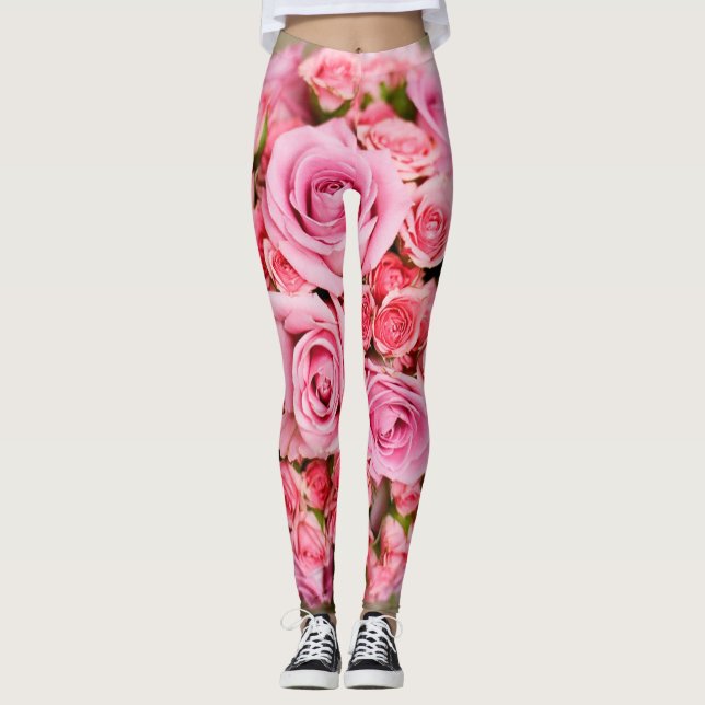Bukett med rosor Flower Leggings (Framsida)