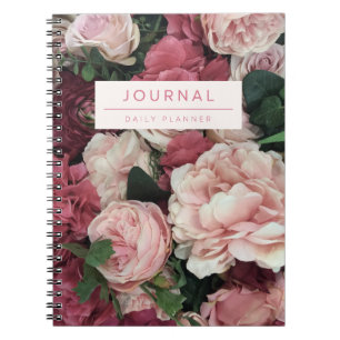 Bukett med rosor Journal Anteckningsbok