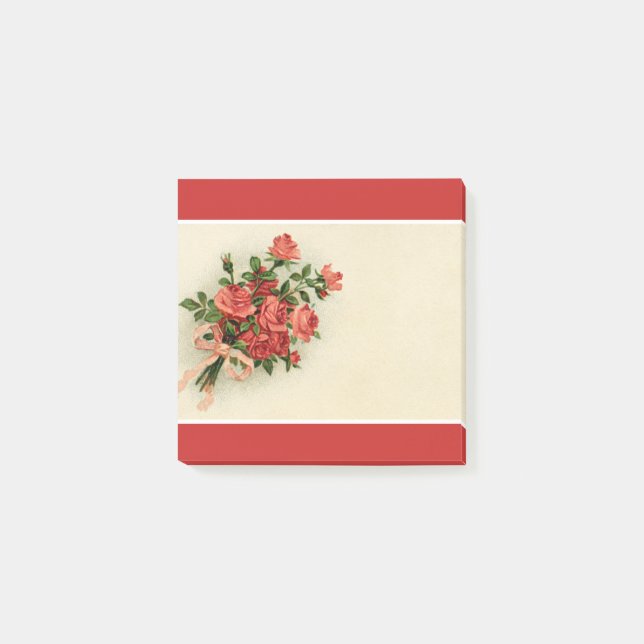 Bukett med rosor post-it block (Framsida)