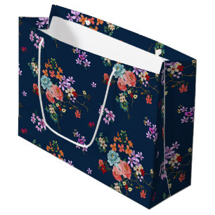 Bukett med rosorblommönster