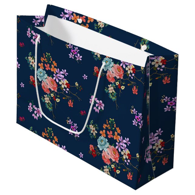 Bukett med rosorblommönster (Framsidan Vinklad)