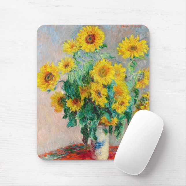 Bukett solrosor Claude Monet     Musmatta (Med mus)