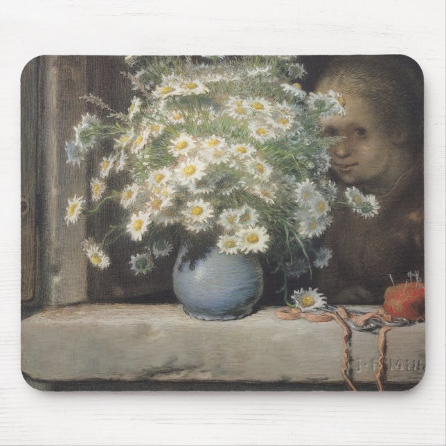 Buketten av Margueritas, 1866 Musmatta (Framsidan)
