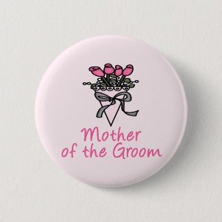 Bukettmor av brudgummen knapp