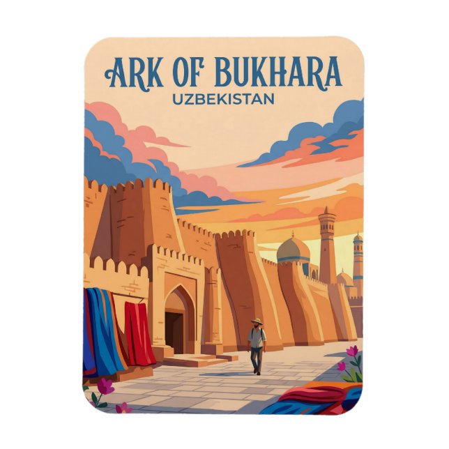 Bukhara Ark-fästningen Uzbekistan Magnet (Vertikal)