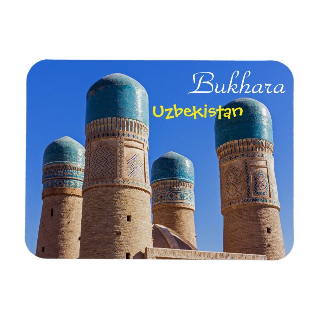 Bukhara, Uzbekistan - Chor Minor Madrassah Magnet (Horisontell)