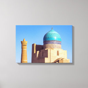 Bukhara, Uzbekistan - Kalyan moské Canvastryck