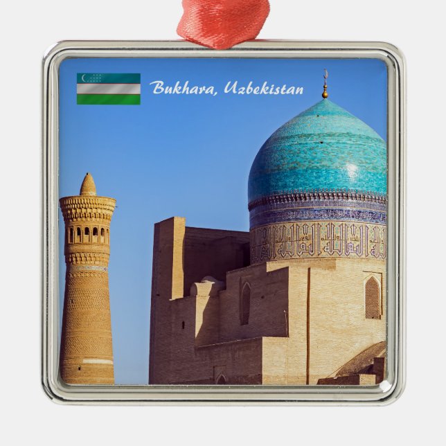 Bukhara, Uzbekistan - Kalyanmoskén Julgransprydnad Metall (Framsidan)