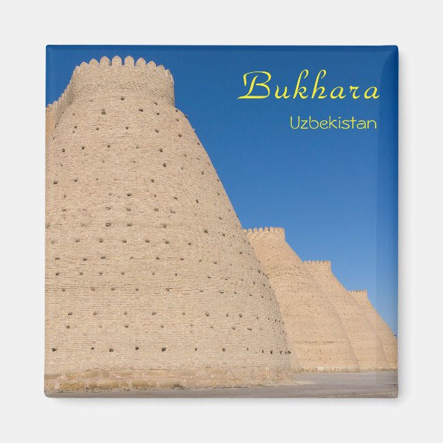 Bukhara, Uzbekistan - muren av fästningen Ark Magnet (Framsidan)