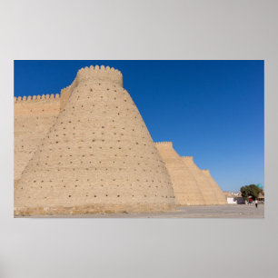 Bukhara, Uzbekistan - muren av fästningen Ark Poster