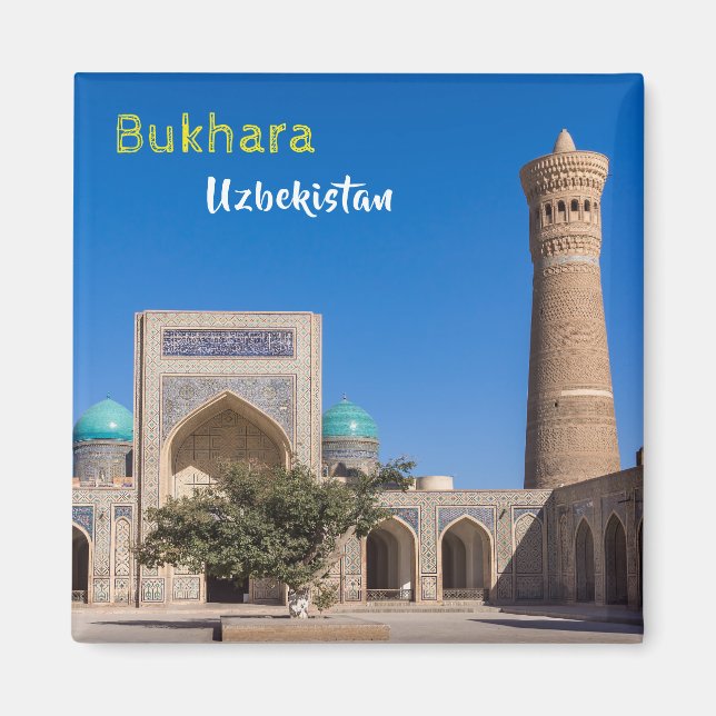 Bukhara, Uzbekistan - Po-i-Kalyan Magnet (Framsidan)
