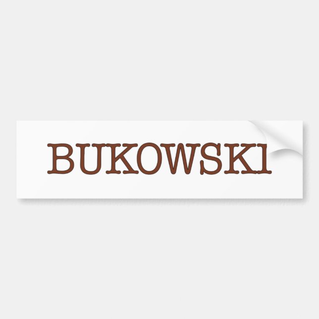 Bukowski Bildekal (Framsidan)