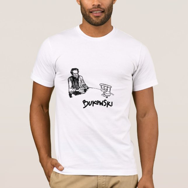 bukowskien skissar t shirt (Framsida)