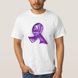 Bukspottkörtel- band för cancersloganWatermark Tee Shirt