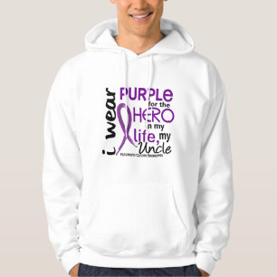 Bukspottkörtel- cancer för min hjälte min Uncle Sweatshirt Med Luva