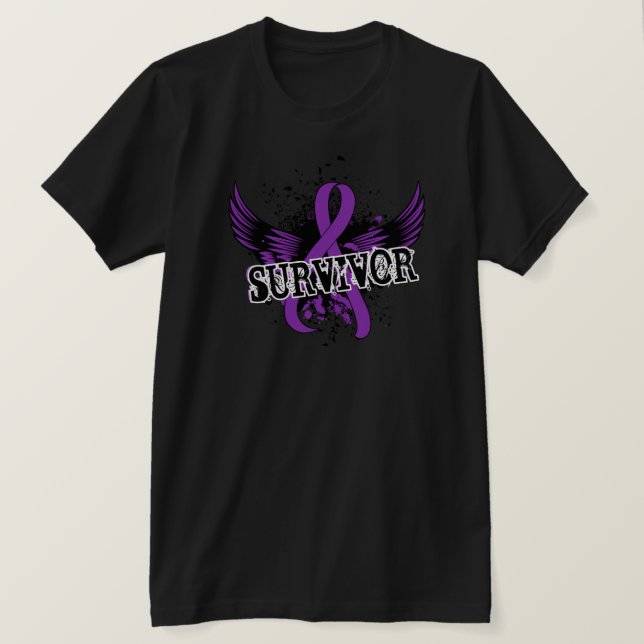 Bukspottkörtel- cancer för överlevande 16 tee (Design framsida)