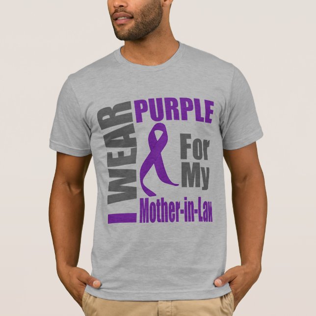 Bukspottkörtel- cancer ha på sig jag purpurfärgad t shirt (Framsida)