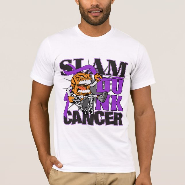 Bukspottkörtel- cancer - slam dunkcancer tee (Framsida)