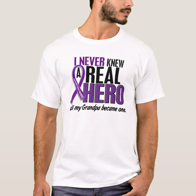 Bukspottkörtel- cancer VISSTE ALDRIG en morfar för Tee Shirt (Framsida)