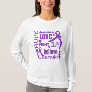 Bukspottkörtel- cancerhopp uttrycker Collage T Shirt