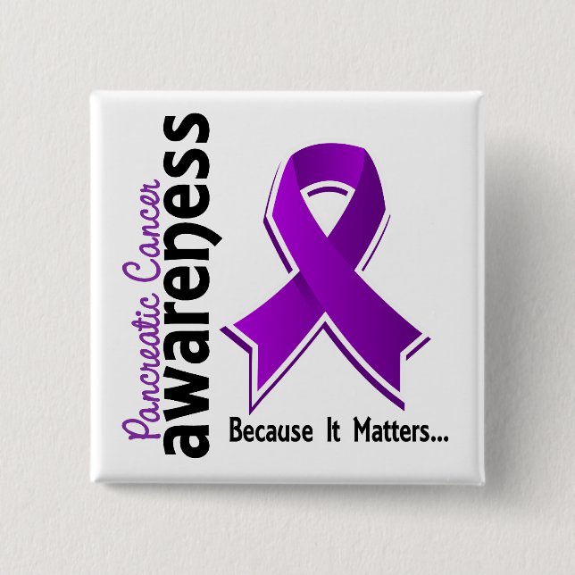 Bukspottkörtel- cancermedvetenhet 5 knapp (Framsida)