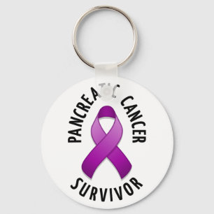 Bukspottkörtel- canceröverlevande Keychain Nyckelring