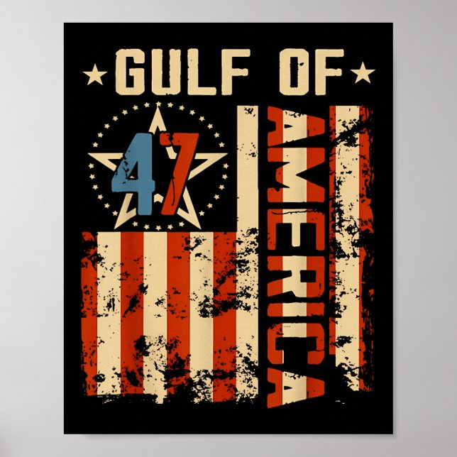 Bukt Amerika USA flagga-trumpen Poster (Framsidan)