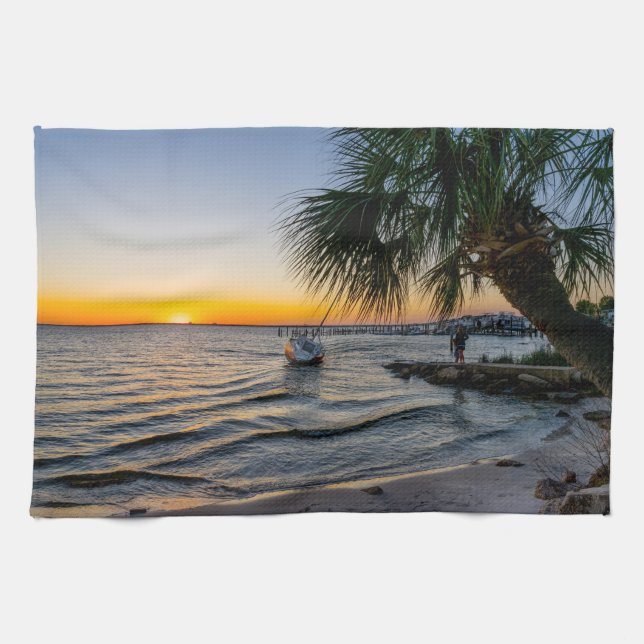 Bukt Breeze Florida Sunset Kitchen Towel Kökshandduk (Horisontell)