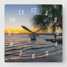 Bukt Breeze Florida Sunset Wall Clock
