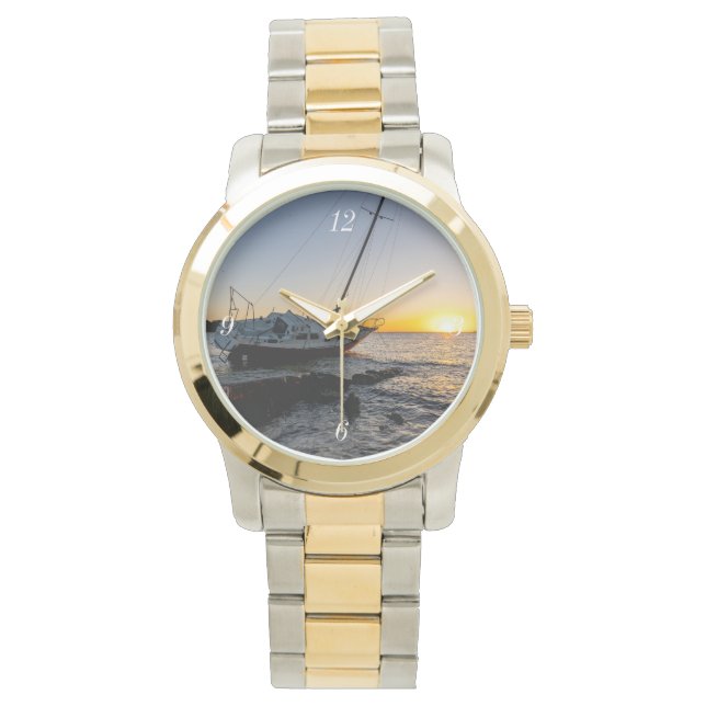 Bukt Breeze Sailboat och Jetty Sunset Watch Armbandsur (Framsida)