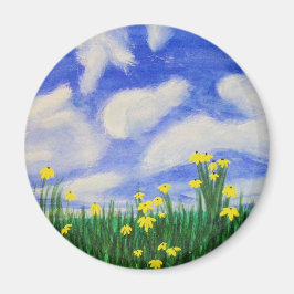 Bukt Cove Flowers i Fält Magnet