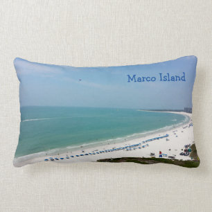 Bukt för Marco öFlorida strand av Mexico Lumbarkudde