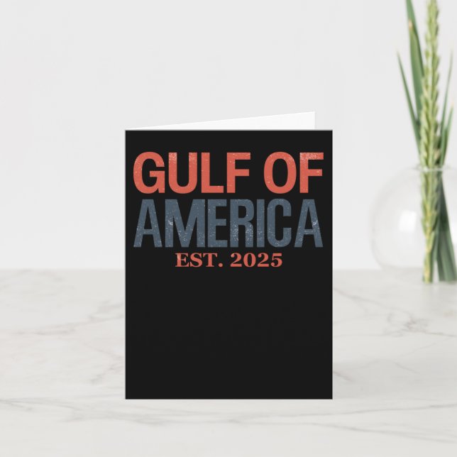 Bukt i Amerika Est 2025 Kort (Framsida)