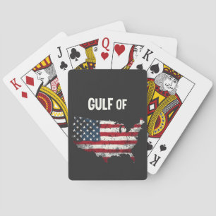 Bukt i Amerika Lustigt Trump USA Karta Flagga Casinokort