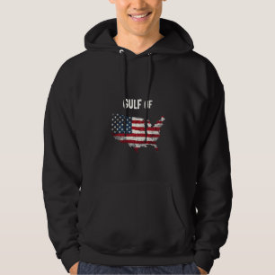 Bukt i Amerika Lustigt Trump USA Karta Flagga Hoodie