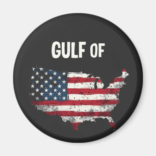 Bukt i Amerika Lustigt Trump USA Karta Flagga Magnet