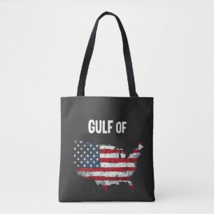 Bukt i Amerika Lustigt Trump USA Karta Flagga Tygkasse