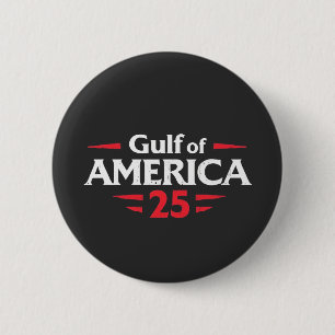 Bukt i Amerika Patriotic American Trump USA flagga Knapp