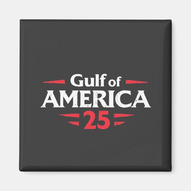 Bukt i Amerika Patriotic American Trump USA flagga Magnet (Framsidan)