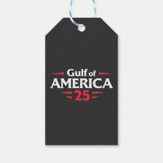 Bukt i Amerika Patriotic American Trump USA flagga Presentetikett