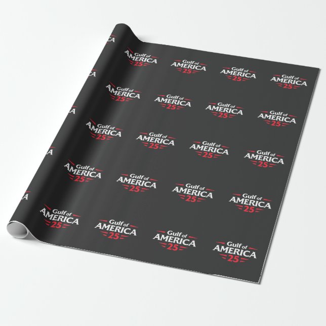 Bukt i Amerika Patriotic American Trump USA flagga Presentpapper (Utrullad)