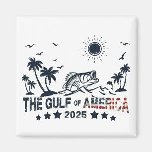 Bukt i Amerika som fiskar patriotisk amerikansk fl Magnet