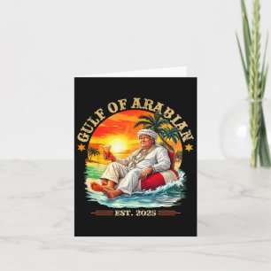 Bukt i Arabian Est 2025 Funny Trump Vintage Persi Kort