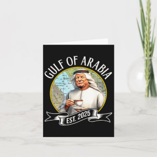 Bukt i Arabien Est 2025 Funny Trump Vintage 1 Kort
