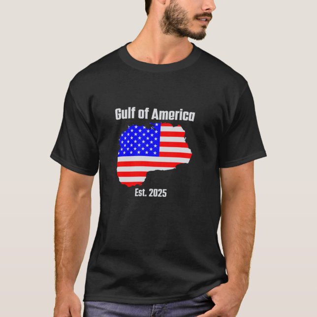 Bukt i Förenta staterna Flagga Funny Toppar Tees A T Shirt (Framsida)