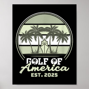 Bukt i Förenta staterna Shirt Est 2025 Retro Vinta Poster