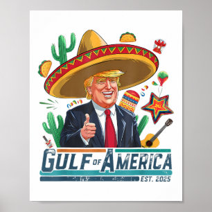 Bukt i Förenta staterna st 2025 Cinco de Mayo Trum Poster