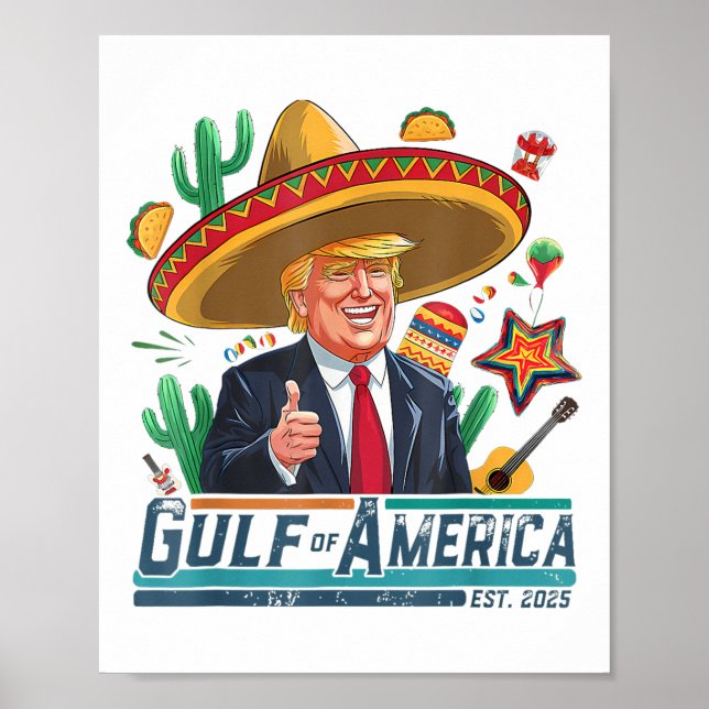 Bukt i Förenta staterna st 2025 Cinco de Mayo Trum Poster (Framsidan)