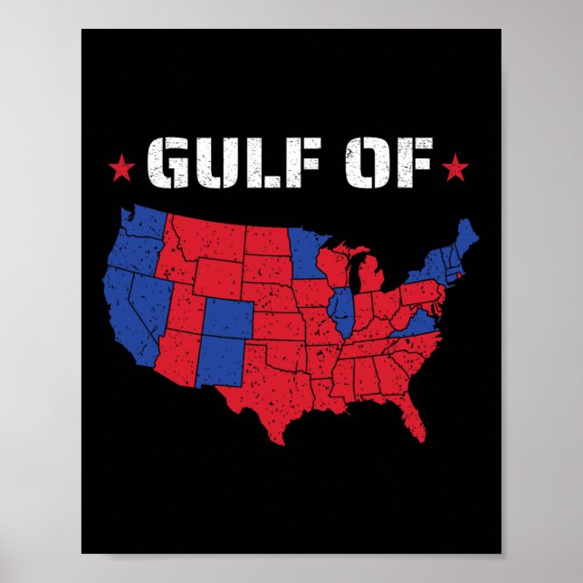 Bukt i Förenta staterna, udda USA flagga 1 Poster (Framsidan)